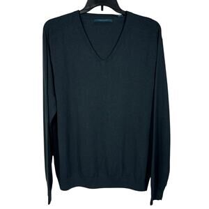 Perry Ellis Mens XX-Large Sweater Pullover V-Neck Stretch Long Sleeve Wool Blend